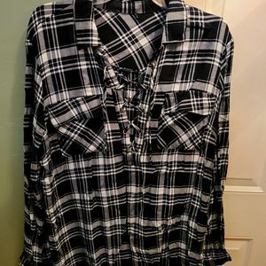 Venus L plaid top